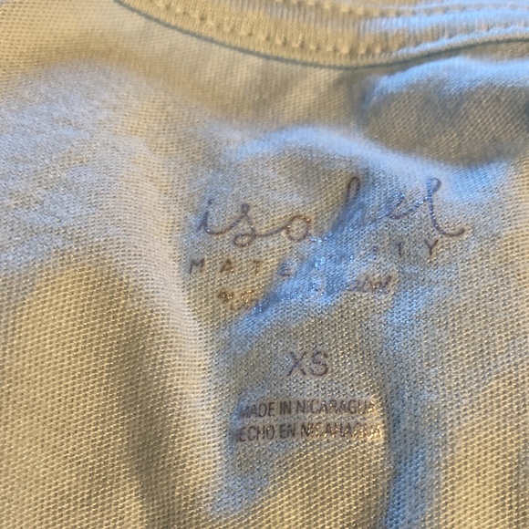 New Isabel maternity v neck short sleeve t- shirt shirred side size XS - Picture 8 of 9